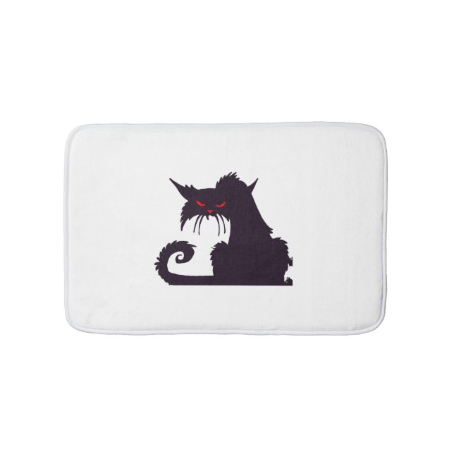 Alfombrilla De Baño Gato de Halloween (Anverso)