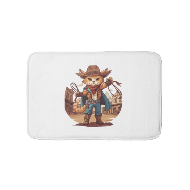 Alfombrilla De Baño Gato de vaca (Anverso)