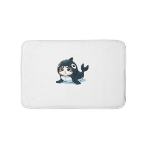 Alfombrilla De Baño Gato en estufa de orca