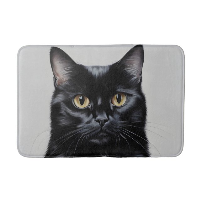 Alfombrilla De Baño Gato negro (Anverso)