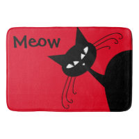 Gato negro divertido peculiar felino