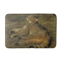 Alfombrilla De Baño Gato salvaje (de Rosa Bonheur)