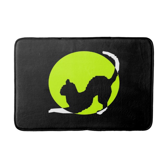 Alfombrilla De Baño Gato Silhouette Bath Mat (Anverso)