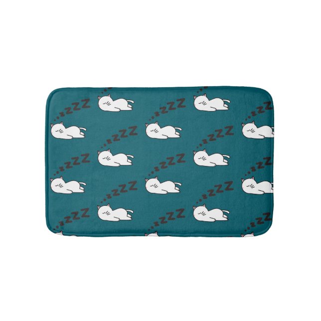 Alfombrilla De Baño Gato somnoliento (Anverso)