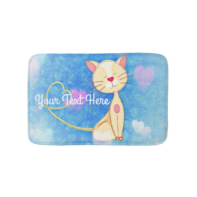 Alfombrilla De Baño Gato soñador (Anverso)