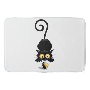 Alfombrilla De Baño Gato y ratón con personajes de dibujos animados di