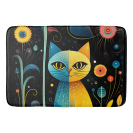 Alfombrilla De Baño Gatos amarillos