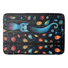 Alfombrilla De Baño Gatos azules