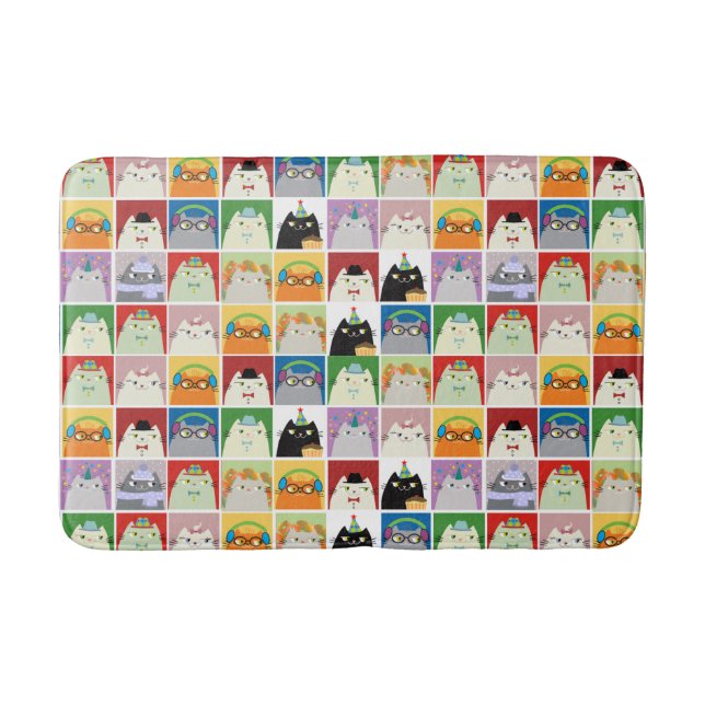 Alfombrilla De Baño Gatos divertidos (Anverso)