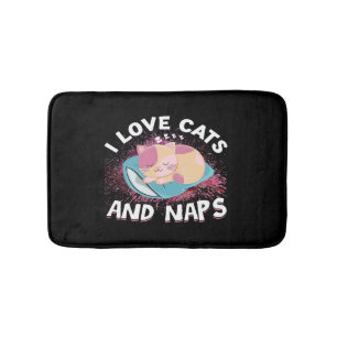 Alfombrilla De Baño Gatos graciosos y bonitos con Gato de Cita