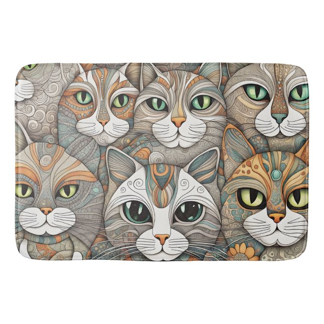 Alfombrilla De Baño gatos tranquilizantes mat (Anverso)