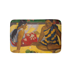 Alfombrilla De Baño Gauguin Polinesia Francesa Tahití Mujeres Pintura