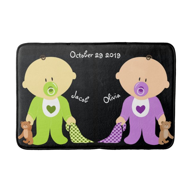 Alfombrilla De Baño Gemelos Bath Mat (Anverso)