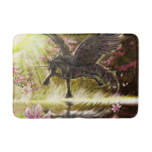 Alfombrilla De Baño Gentle Touch~unicornio alado