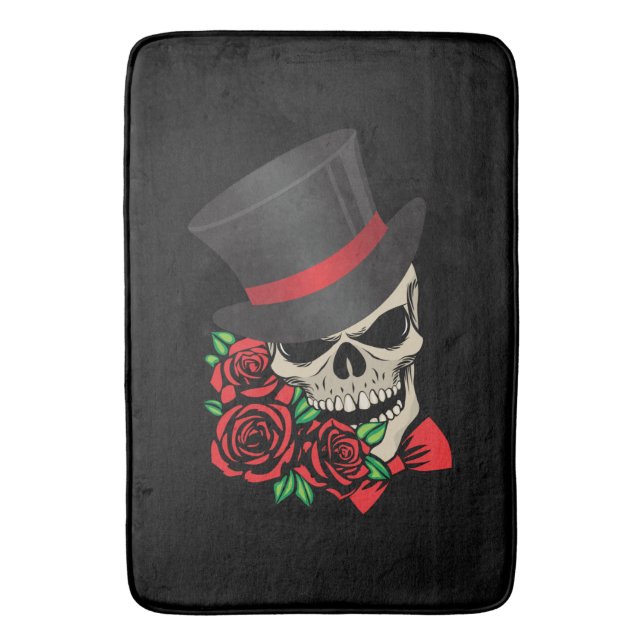 Alfombrilla De Baño Gentleman Skull (Frente vertical)