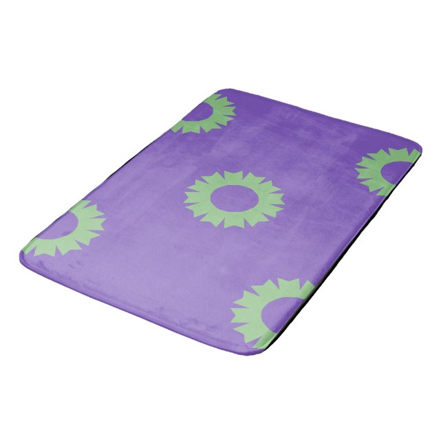 Alfombrilla De Baño Geo verde morado (Angular)