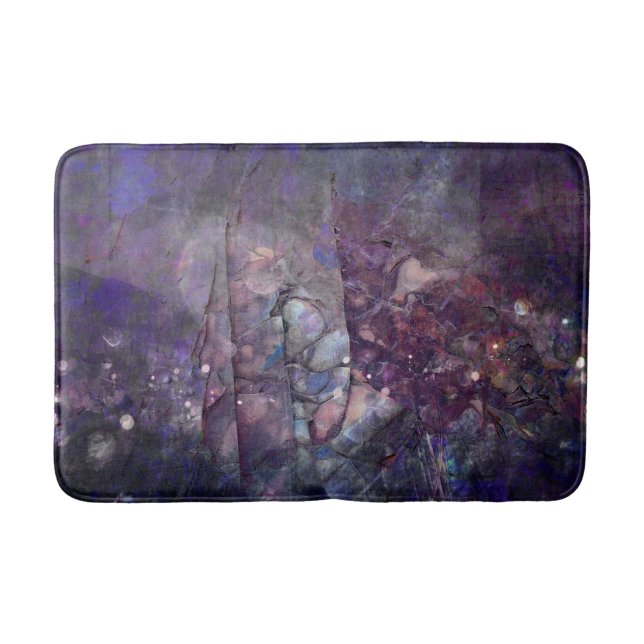 Alfombrilla De Baño Geode cristalino Amethyst rústico (Anverso)