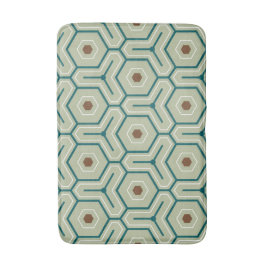 Alfombrilla De Baño Geometric pattern with interlocking hexagons