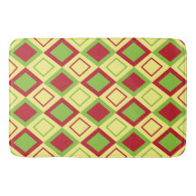 Geométrica del diamante verde rojo