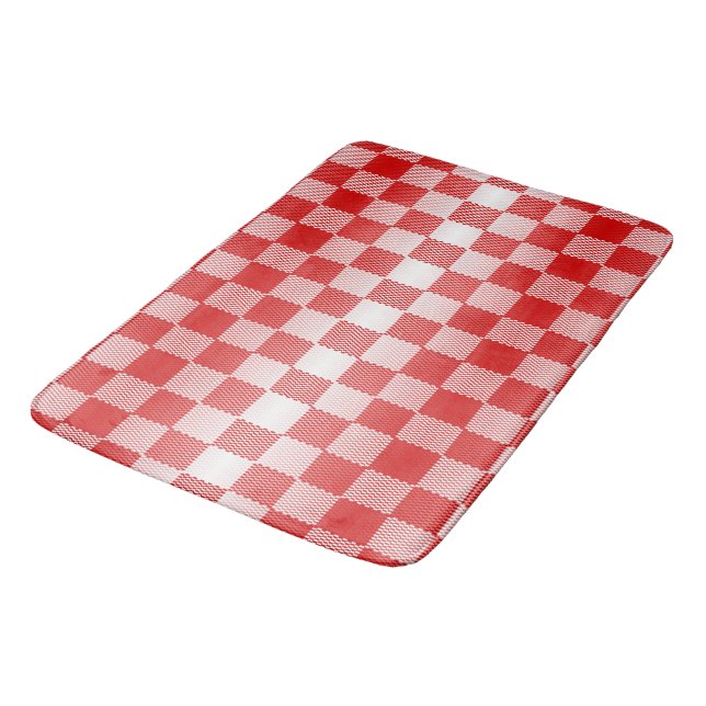 Alfombrilla De Baño Geométrico de control rojo (Angular)