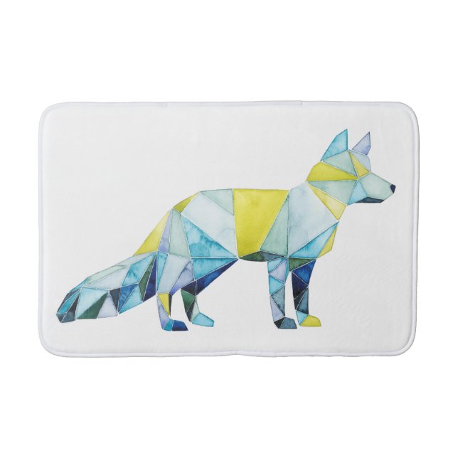 Alfombrilla De Baño Geométrico Fox Animal (Anverso)