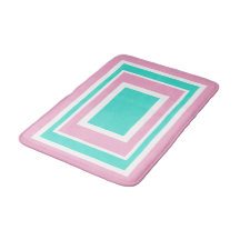 Geométrico rosa blanco turquesa