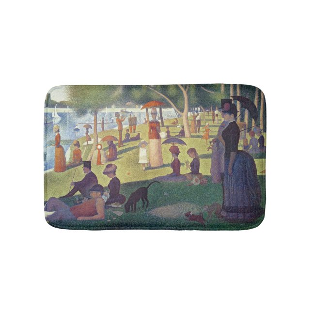 Alfombrilla De Baño Georges Pierre Seurat | Domingo por la tarde en la (Anverso)