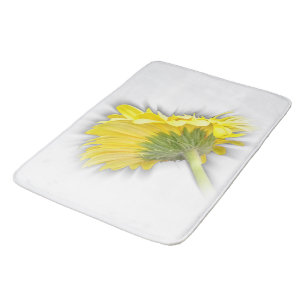 Alfombrilla De Baño gerbera daisy amarillo
