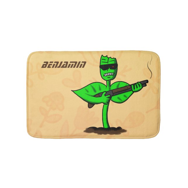 Alfombrilla De Baño Germinator cyborg personalizado divertido (Anverso)