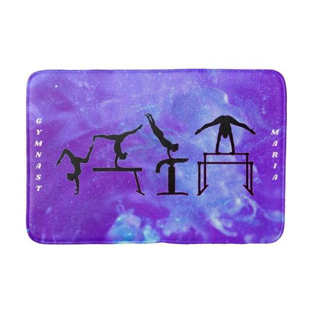 Alfombrilla De Baño Gimnasia Chicas Galaxy Bath Mat (Anverso)