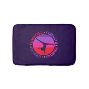 Alfombrilla De Baño Gimnasia de Niñas Fuerza de Carácter Coraje