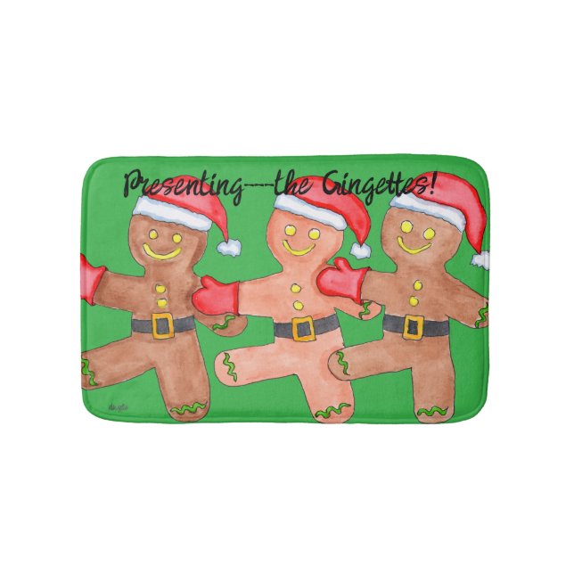 Alfombrilla De Baño Gingerbread Dancers (Anverso)