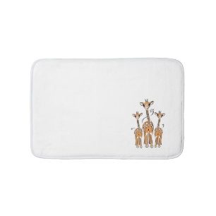 Alfombrilla De Baño Girafas para bebés, animales de safari