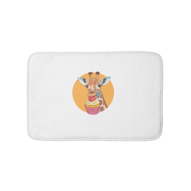 Alfombrilla De Baño Giraffe Con Pastel (Anverso)
