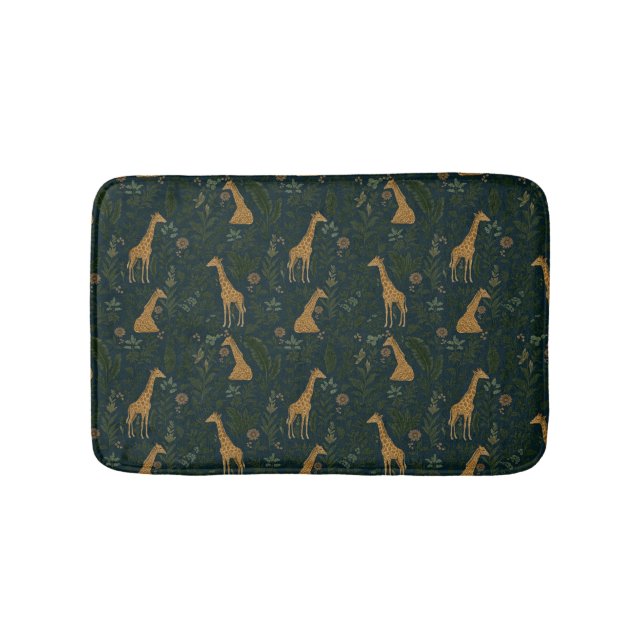 Alfombrilla De Baño Giraffe Hangout Tropical (Anverso)