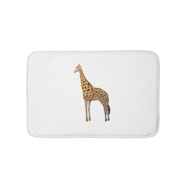 Alfombrilla De Baño Giraffe Safari Pintando Bath Mat (Anverso)