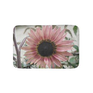 Alfombrilla De Baño Girasol rosa pálido