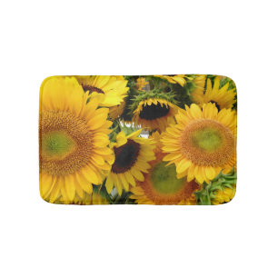 Alfombrilla De Baño Girasoles amarillos frescos del mercado de los