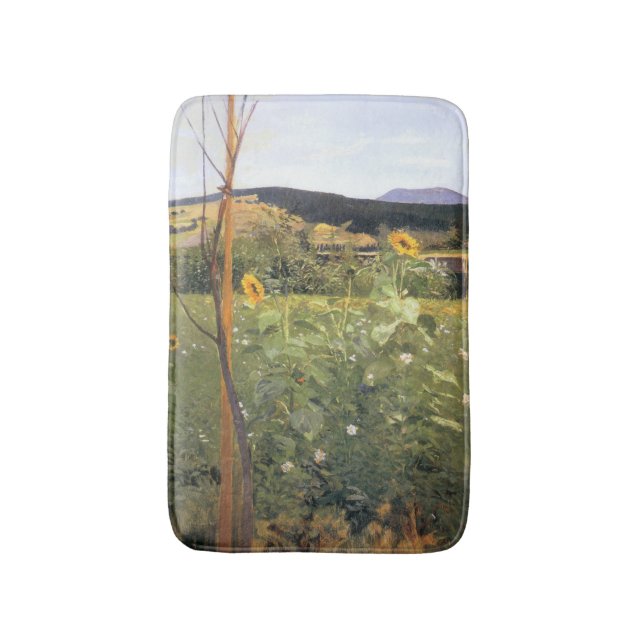 Alfombrilla De Baño Girasoles (por Jacek Malczewski) (Frente vertical)
