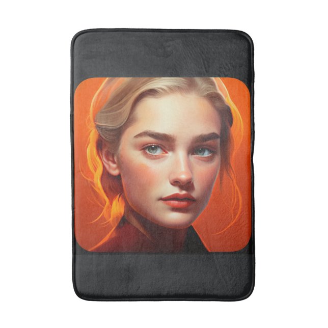 Alfombrilla De Baño Girl with blue eyes (Frente vertical)