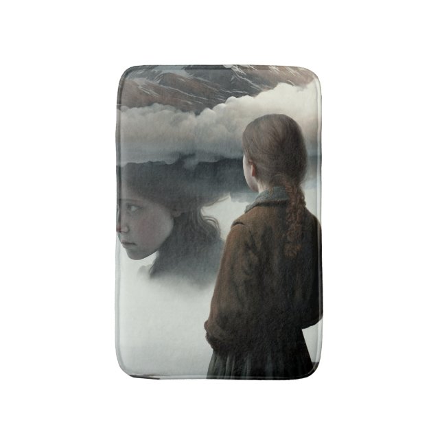 Alfombrilla De Baño Girl with clouds (Frente vertical)