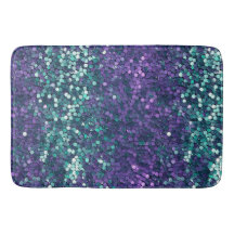 Girly Purple Aqua Mermaid Sparkle