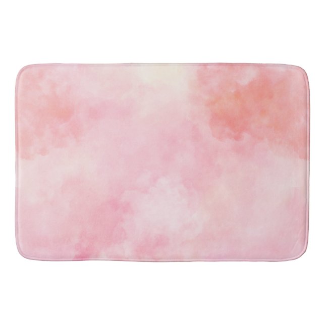 Alfombrilla De Baño Girly Rubor Pink Tye (Anverso)