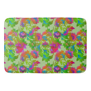 Alfombrilla De Baño Giro Floral Jacobino en Tiza