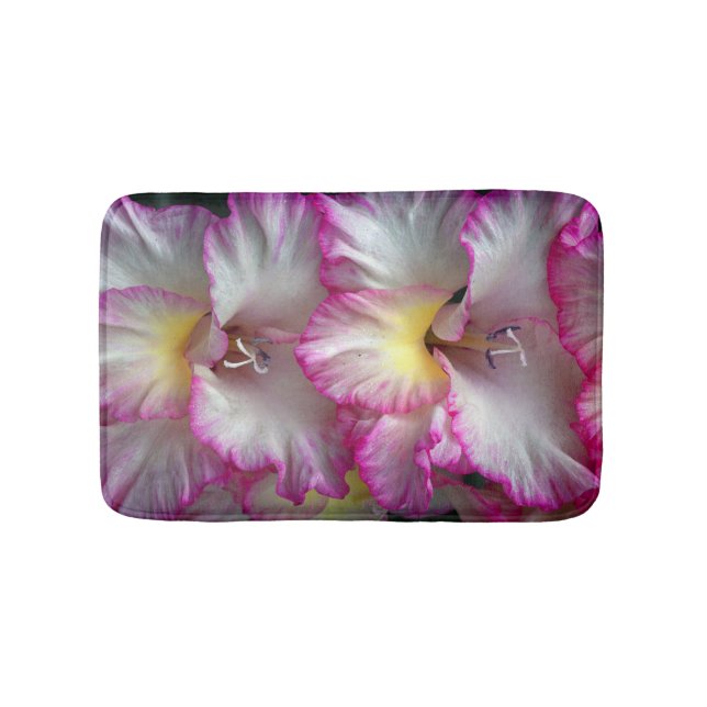 Alfombrilla De Baño Gladiola belleza floral (Anverso)