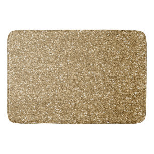 Alfombrilla De Baño Glam Sparkle, Purpurina de Glitz Gold