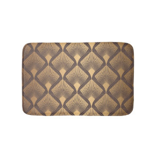 Alfombrilla De Baño Glamour art déco: escalas de oro.