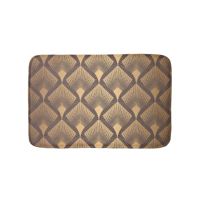 Alfombrilla De Baño Glamour art déco: escalas de oro. (Anverso)