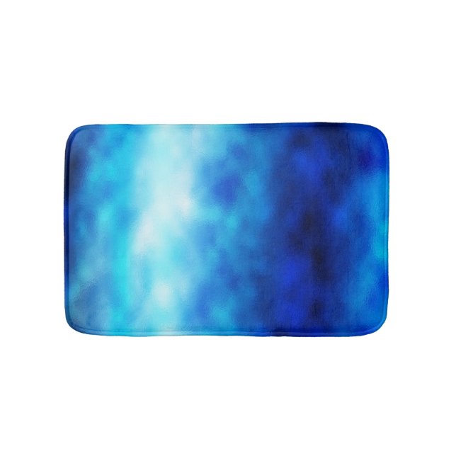 Alfombrilla De Baño Glass azul (Anverso)