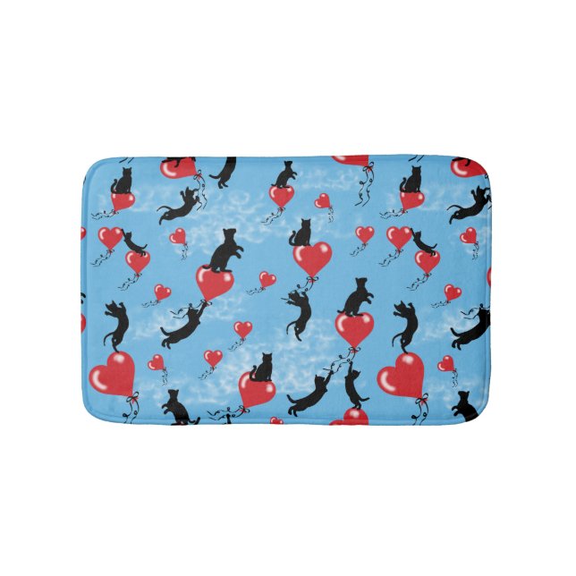 Alfombrilla De Baño Globos rojos voladores (Anverso)